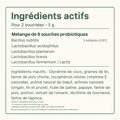Bouchées Probiotiques Naturelles Milo & Co